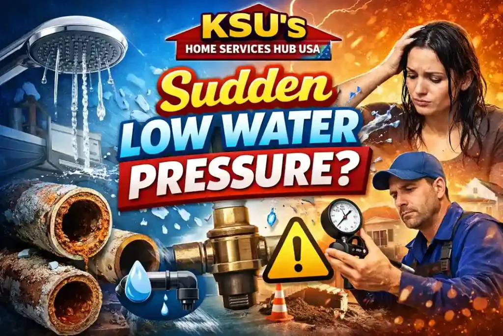 sudden low water pressure quick solutions at home